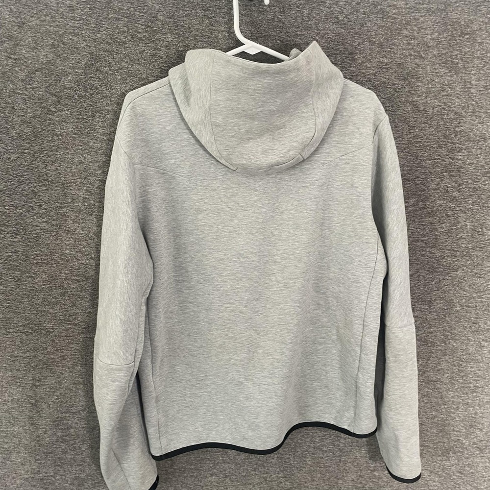 Nike Tech Fleece Hoodie Mens Medium Gray Full Zip Windrunner Sweatshirt CU4489 - Picture 8 of 9